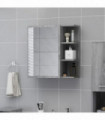 Bathroom Mirror Cabinet Grey Sonoma 62.5x20.5x64 cm Engineered Wood