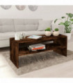 Coffee Table Smoked Oak 100x40x40 cm Engineered Wood