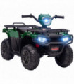 HOMCOM 12V Electric Quad Bike for Kids w/ LED Headlights, Music - Green