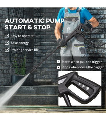 DURHAND Portable Power Washer 1800W, 150 Bar, 510 L/h for Garden, Car, Furniture