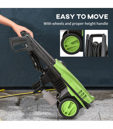 DURHAND Portable Power Washer 1800W, 150 Bar, 510 L/h for Garden, Car, Furniture