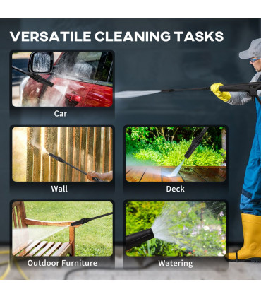 DURHAND Portable Power Washer 1800W, 150 Bar, 510 L/h for Garden, Car, Furniture