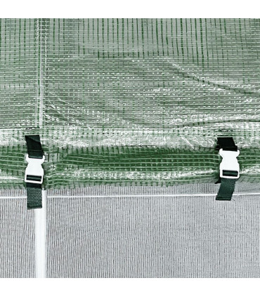 4 x 3M Walk-in Garden Polytunnel Greenhouse Galvanised Steel W/ Door