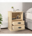 vidaXL Bedside Cabinets 2 pcs Sonoma Oak 43x36x60 cm