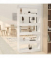Book Cabinet/Room Divider White 80x30x166 cm Engineered Wood
