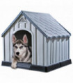 Dog House Grey 92x87x91 cm Plastic