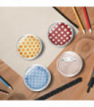 Button Badges Kit with Pins 100 Sets Acrylic 37 mm