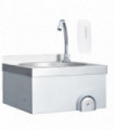 vidaXL Hand Wash Sink with Faucet and Soap Dispenser Stainless Steel