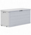 Garden Storage Box 280 L Light Grey