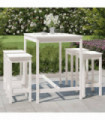 vidaXL 5 Piece Garden Bar Set White Solid Wood Pine