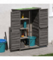 vidaXL Garden Tool Shed Grey 83x57x140 cm Solid Wood Pine