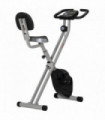 HOMCOM Magnetic Resistance Exercise Bike Foldable LCD Adjustable Seat Grey