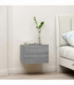 Bedside Cabinets Grey Sonoma 40x30x30 cm Engineered Wood