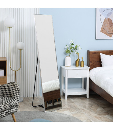 Full Length Mirror Dressing Mirror Wall-Mounted Entryway Black Frame