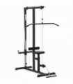 Exercise Pulldown Machine Power Tower with Adjustable Seat Cables HOMCOM