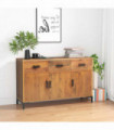 Sideboard Brown 110x35x70 cm Solid Recycled Pinewood