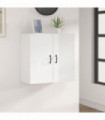 Wall Cabinet High Gloss White 60x31x60 cm Engineered Wood