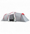 4-6 Person Camping Tent with 2 Bedroom, Living Area and Vestibule