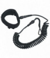 SUP Coiled Leash Black 10 inch