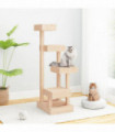 vidaXL Cat Tree 45.5x49x103 cm Solid Wood Pine