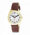 Ravel Mens Classic Strap Watch Brown/Gold Watch R0125.45.1
