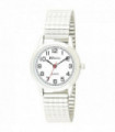 Ravel Ladies Bold Number White Dial Expander Bracelet Watch R0232.11.2