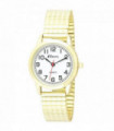 Ravel Ladies Bold Number White Dial Gold Expander Bracelet Watch R0232.12.2
