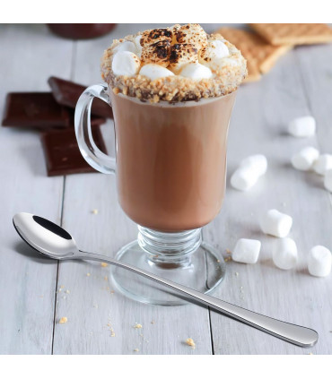 Vinsani 12pcs SSLong Hndle Latte Spns 1010049