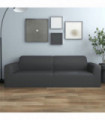 vidaXL 3-Seater Stretch Couch Slipcover Anthracite Polyester Jersey