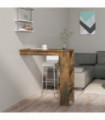 Wall Bar Table Smoked Oak 102x45x103.5 cm Engineered Wood