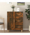 Sideboard Smoked Oak 69.5x34x90 cm Engineered Wood