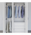 Telescopic Wardrobe Rails 2 pcs Silver 58-100 cm