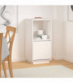 Sideboard White 38x35x80 cm Solid Wood Pine