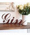 Rusty GIN home garden cocktail kitchen bar sign