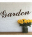 RUSTY RUSTIC METAL GARDEN SIGN DECORATION