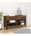 Shoe Cabinet Brown Oak 102x35x55 cm Engineered Wood