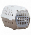 Pet Transport Box White and Brown 50x34.5x32 cm PP