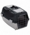 Pet Transport Box Grey and Black 55x36x35 cm PP