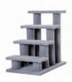 Pet Ramp Stairs 4 Steps Cat Tree Ladder Safety Steps Climbing Frame Grey