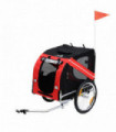 Pet Bicycle Trailer Dog Cat Bike Carrier Water Resistant W/ Hitch Coupler Red