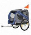 Pet Bicycle Trailer Dog Cat Bike Carrier Water Resistant W/ Hitch Coupler Blue