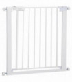 Pet Safety Gate Door Barrier Dog Metal Pet Barrier for Doorway White 75-82 cm