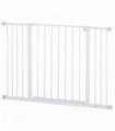 Pressure Fit Dog Gate Pet Barrier for stairs doorway, 76-107cm Width White