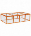 New Rabbit Hutch Cage with Run and Play Space Mesh Wire Safety for Outdoor