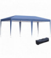 Pop Up Gazebo, Double Roof Canopy Tent,  Bag, 6x3x3m, Blue Heavy Duty