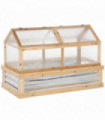 Raised Garden Bed with Greenhouse Top, 122x 61 x 81.7cm, Natural Kit