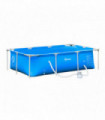 Steel Frame Pool & Filter Pump & Cartridge Rust Resistant 252 x 152 x 65cm Blue