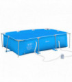 Steel Frame Pool & Filter Pump & Cartridge Rust Resistant 315 x 225 x 75cm Blue