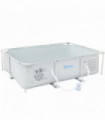 Steel Frame Pool & Filter Pump & Cartridge Rust Resistant 292 x 190 x 75cm Grey