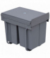 Recycle Waste Bin Pull Out Dustbin Recycling Cabinet  40L-Grey